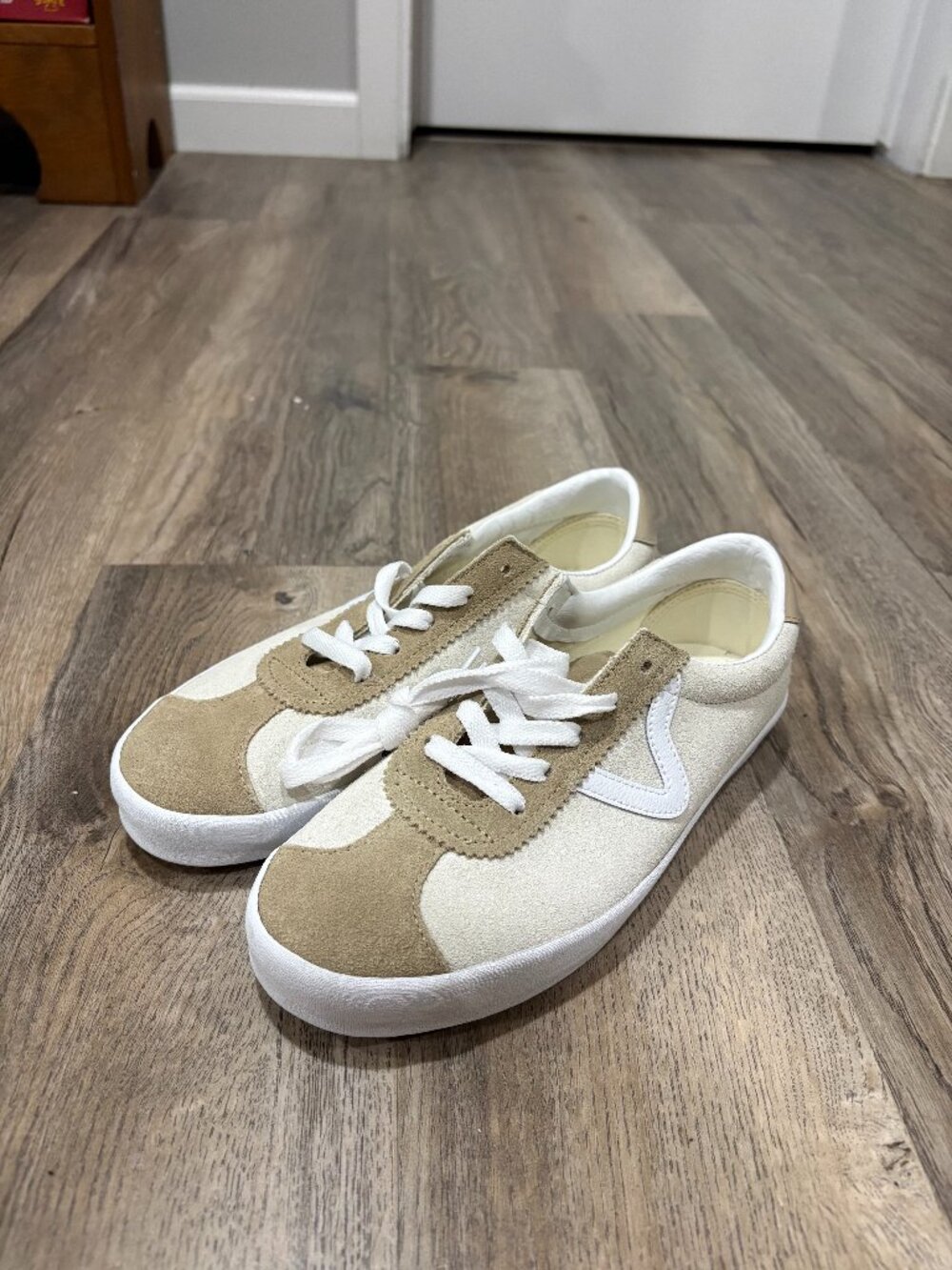 Beige Vans Sport Low Suede Shoes